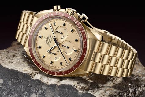 omega gold astronaut for sale|omega apollo 11 gold.